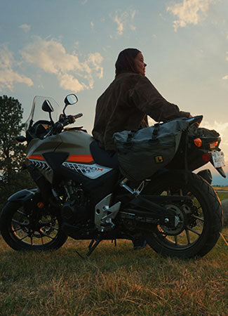 Traveling solo on a motorcycle