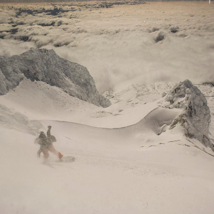 Snowboarding Mt. Hood's Old Chute, Oct. 3rd