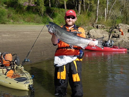 Kayak Fishing: Chinook Salmon Willamette River