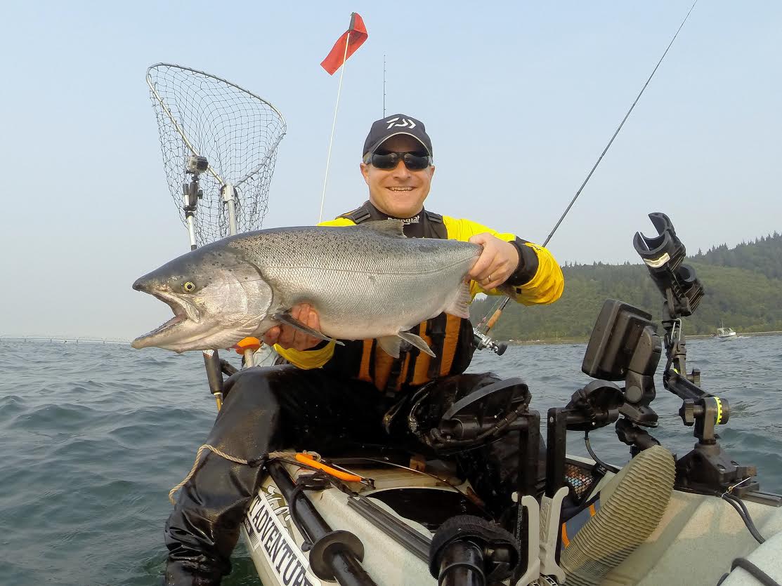 Kayak Fishing at Buoy 10 Astoria Oregon