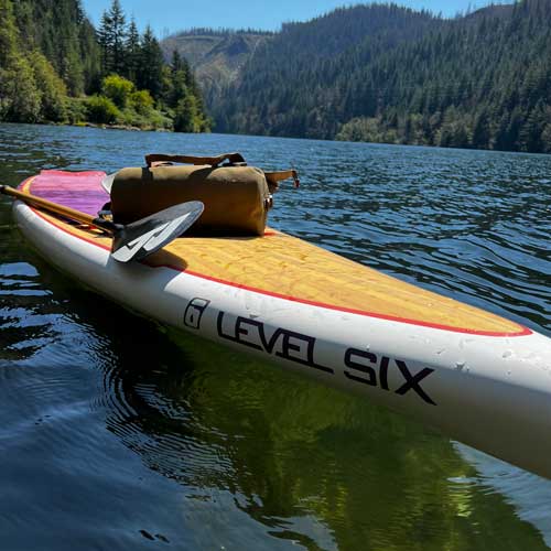 Level 6 touring paddleboard ready for a day on the river