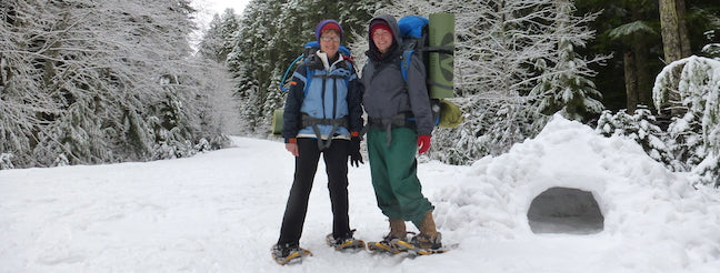 Next Adventure Winter Camping snowshoe trip snowshoes