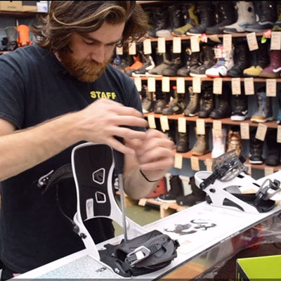 How to mount snowboard bindings